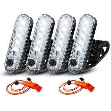 Imagem de Amzonly Pacote com 4 kit de luzes de navegação LED para caiaque de barco, bateria de luz de popa, fácil de encaixar para caiaque noturno, passeios de barco, canoagem, prancha de remo, jet ski, bote, 2