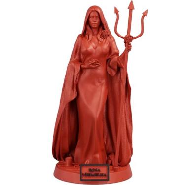 Imagem de Estátua Pombagira Rosa Vermelha Umbanda Candomblé (Cor Sanguis Obscurus)