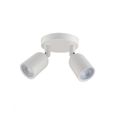 Imagem de Spot De Led Direct Duplo Mr16 Circular 8w Branco Taschibra 3000k Luz Quente