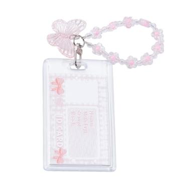 Imagem de NICENEEDED Porta-cartão de foto Kpop de acrílico, porta-crachá de identificação, porta-cartões de foto de borboleta de acrílico fofo para cartão de álbum Kpop