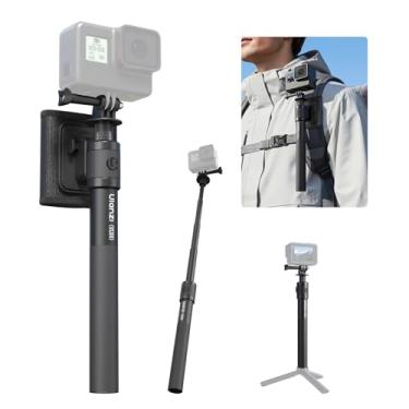 Imagem de ULANZI VL04 Vara de selfie invisível ClipMate – mastro de extensão de 114 cm com suporte universal de 1/10.2 cm e pinos ARRI, compatível com Insta360 X5/GoPro Hero 13-5/DJI OSMO Pocket 3/Xtra, tripé