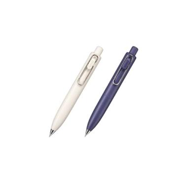 Imagem de TTDLMO Conjunto de canetas de gel One P, ponta fina de 0,5 mm, cores uva e yahourt | Tinta preta | Canetas de tinta de gel | Canetas de escrita suave | Artigos de papelaria japoneses | Material de