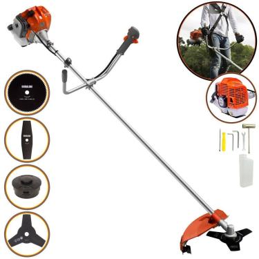Imagem de Roçadeira Profissional Completa Tekna RL430ACN-TK À Gasolina 2 Tempos 43cc 9.000rpm 1,7HP de Potência Com Kit 3 Lâminas de Corte e Cabeçote de Nylon