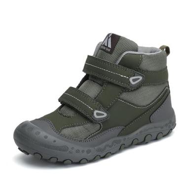 Imagem de Botas de caminhada Mishansha Kids Outdoor Adventure Army Verde/Cinza