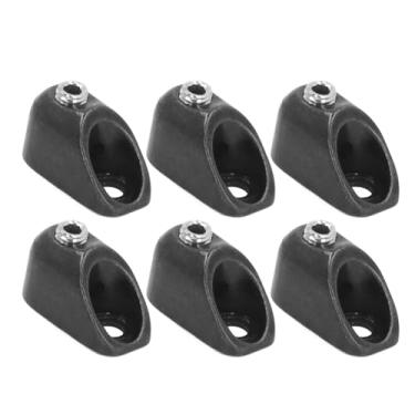 Imagem de Cryfokt Porca de Travamento de Guitarra Elétrica, Tipo Dividido de Liga de Zinco Durável para Guitarristas Sem Cabeça de 6 Cordas, Fácil Instalação para Peças de Reposição (Preto)