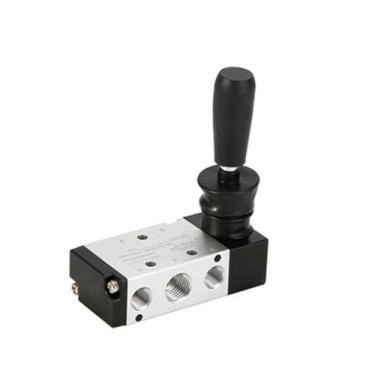Imagem de VTGVVVTR Válvula de controle pneumática 4H210-08/4H310-10/4H410-15 Válvula manual de ar de 2 posições 5 portas Válvula de controle operada por alavanca manual de 5/2 vias (4H210-08, apenas válvula)