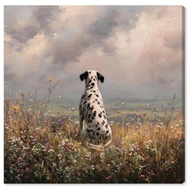Imagem de Decoração de parede para animais de estimação Meadow Watcher I da Art Remedy, Gallery Wrapped, 61 x 61 cm