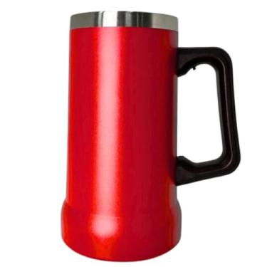 Imagem de Caneca Térmica Em Aço Inox 710ml Com Alça Para Bebidas Geladas Drinks Batidas Cerveja