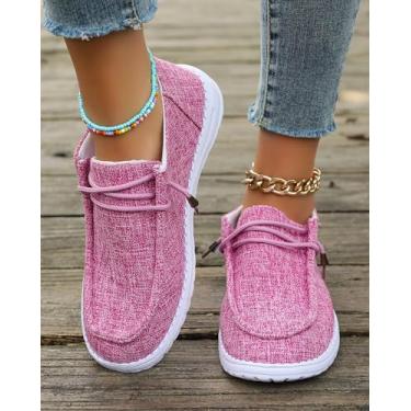 Imagem de Tênis feminino com plataforma de malha plus size – Meias antiderrapantes de malha respirável para caminhadas casuais, calçados esportivos leves e confortáveis, rosa, 38