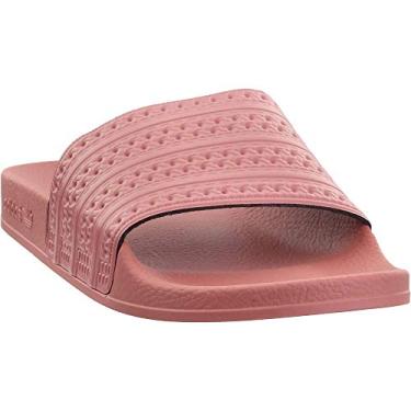Imagem de adidas Originals Sandália feminina Adilette Slide, Rosa-cinza/rosa-cinza/rosa-acinzentado, 11