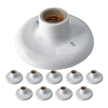 Imagem de 2X Kit 10 Ilumi Plafonier Plafon 100W Bocal Soquete E27 Em