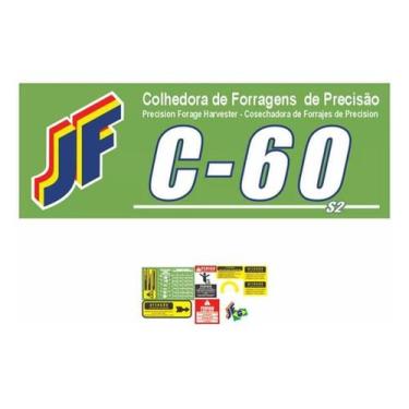 Imagem de Kit Adesivos Jf C-60 Para Colhedora De Forragens De Precisão - Spts