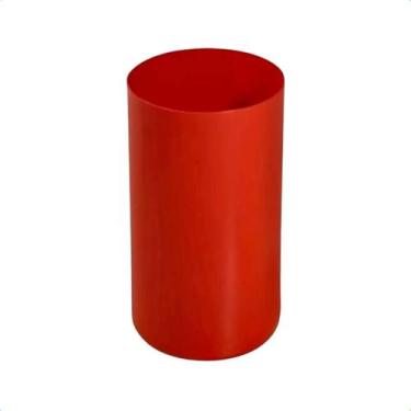 Imagem de Lixeira Plástica 22 Litros Sem Tampa Vermelho - jsn