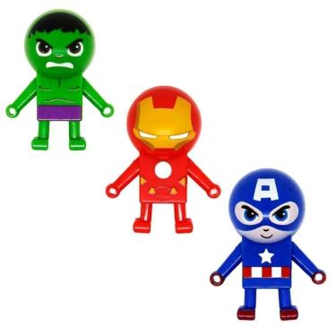 Imagem de Brinquedo Boneco Deslizante Vingadores, Marvel - Toyng