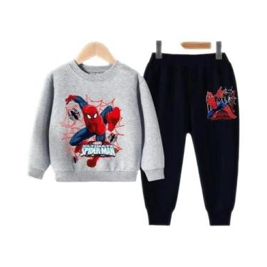 Imagem de Conjunto De Moletom E Calça Infantil Masculino Com Estampa De Desenho 