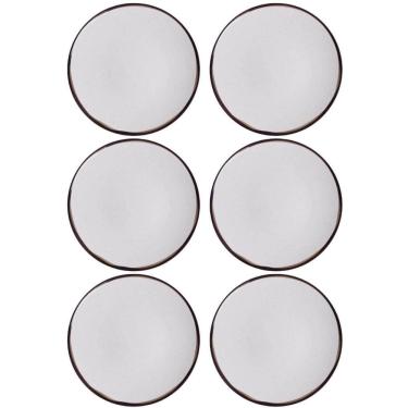 Imagem de Conjunto 6 Pratos Rasos Tramontina 25cm Canyon em Porcelana Decorada Cozinha
