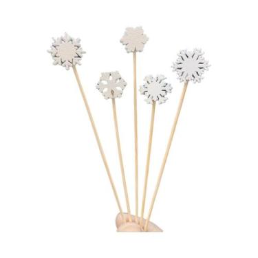 Imagem de Ornamento De Natal Com 50 Peças: Palitos De Bambu Descartáveis Com Elf