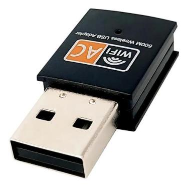 Imagem de Adaptador WiFi USB Dual Band 2.4GHz 5GHz 600Mbps Realtek TV - Congratu