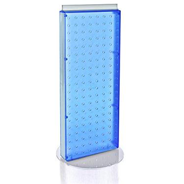 Imagem de Azar 700509-BLU Pegboard Display de balcão não giratório, azul translúcido