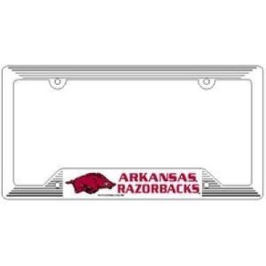 Imagem de WinCraft Arkansas Razorbacks Moldura de placa de licença - Plástico