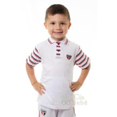 Imagem de Camisa São Paulo Infantil Polo Masculina Oficial - Revedor