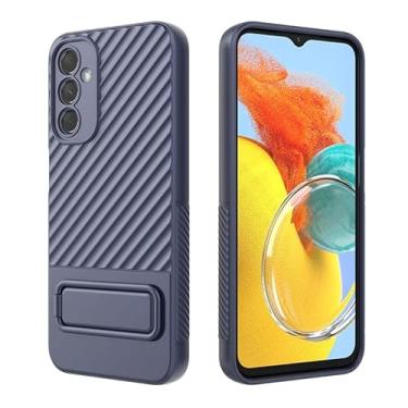 Imagem de Wavy Grian Stripe Non-slip Anti-fingerprint TPU Anti-drop Stand Case For Samsung Galaxy A04 A04s A04e A13 A14 M14 F14 M54 5G Back Bumper Shell Cover Protector (M14 (F14),Grey)