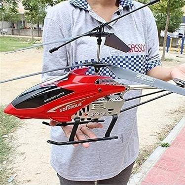 Imagem de Helicóptero RC Grande Controle de Rádio Helicóptero de Controle Remoto 3.5 Canais Gigante Grande Externo Com Giroscópio LED Luz Menino Brinquedo Aeronave Infantil Drone Fácil de Operar Brinq