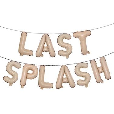 Imagem de Last Splash Bachelorette Party Decorations, Last Splash Balloon Banner Balloon for Summer Pool Bachelorette Bridal Shower Hen Party Supplies (SPLASH Caramel)