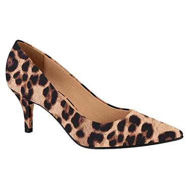 Imagem de Scarpin Feminino Salto Médio Multi Camel Onça Vizzano 1185.702