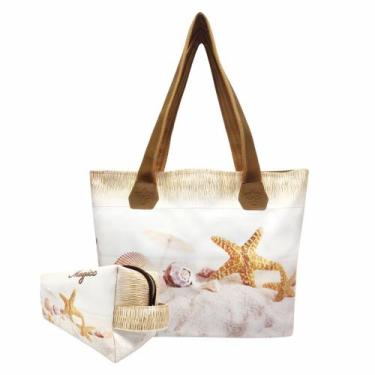Imagem de Bolsa Feminina e Necessaire Estrela-do-Mar Areia Magicc Bolsas