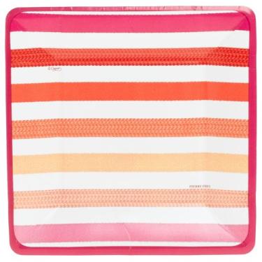 Imagem de Conjunto de 8 pratos de salada de papel Entertaining with Caspari, laranja