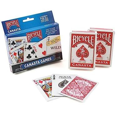 Imagem de Bicycle Canasta Games Baralho sortido pacote com 3