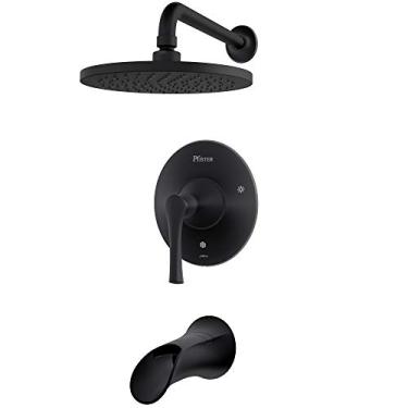 Imagem de Pfister Acabamento para banheira e chuveiro Rhen LG89-8RHB, preto fosco