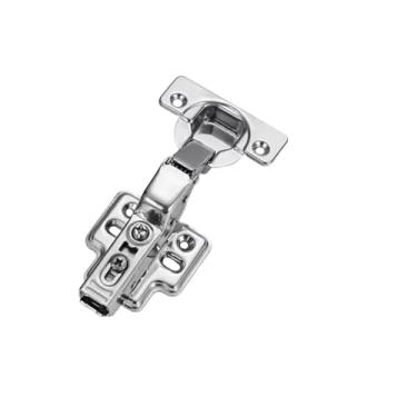 Imagem de 2 peças de dobradiças de armário macias embutidas, hidráulicas silenciosas, pesadas, sem moldura, dobradiças ocultas europeias para porta de armário de cozinha e guarda-roupas