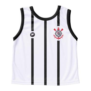 Imagem de Regata Torcida Baby Corinthians Oficial Licenciada Infantil-Masculino