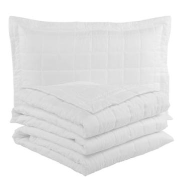 Imagem de Cobre leito soft matelado solteiro 2 peças - mayra enxovais, Branco