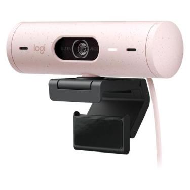 Imagem de Câmera Webcam Logitech Brio 500 1080P  Rose 500 960-001418, rosa