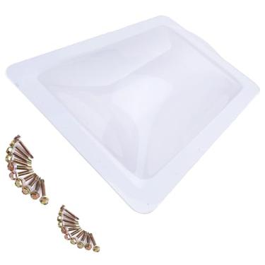 Imagem de ZRNIDIYR RV Claraboia grossa RV Skylight substituição durável RV Skylight Cover 45.7 cmx66.0 cm Fitting 35.6 cm x 55.9 cm RV Skylight Dome Opening UV Resistant for Camper Trailer Skylight (Branco