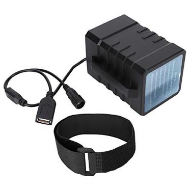 Imagem de Bateria de luz de bicicleta Qanyegn, farol de bicicleta recarregável USB, caixa de bateria portátil à prova de água para bicicletas faróis leves