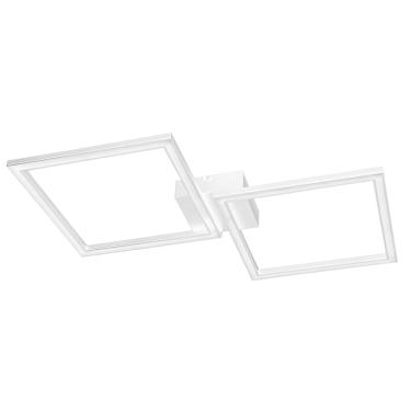 Imagem de Plafon de Sobrepor LED Perfil Led Duplo 48W Design Moderno Quarto Sala Escritorio Bivolt