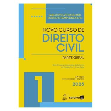 Imagem de Novo Curso De Direito Civil - Vol.1 - Parte Geral - 27ª Edição 2025