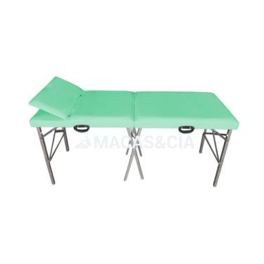 Imagem de Maca Portátil Cabeceira Reclinável 200kg 65cm Largura 10 Cores - BEST 