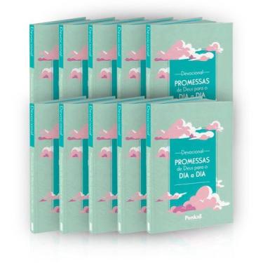 Imagem de Kit 10 Devocional  Promessas de Deus Para o Dia a Dia  Nuvens Esverdea