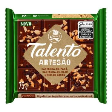 Imagem de Kit c/ 4 Chocolate Artesao Talento Castanha Do Para Nibs