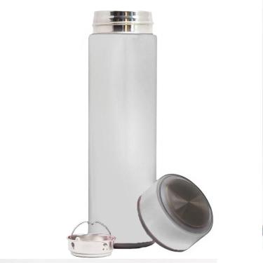 Imagem de Garrafa Térmica Inox 500ml Quente Frio Tampa Branco Nº14