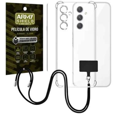 Imagem de Capa Com Cordão Galaxy A05s + Película de Vidro 3D - Armyshield