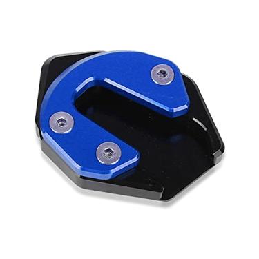 Imagem de Acc-Creativity Suporte de pé de motocicleta com ampliador lateral para placa de extensão compatível com Honda CB1000R 2018-2021 (azul)