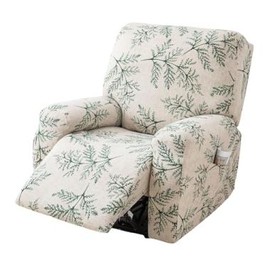 Imagem de Eco-Ancheng Capas para poltronas reclináveis Lazyboy, 4 peças, capas para poltrona, reclináveis, antiderrapantes, com bolsos de armazenamento, protetor de móveis para sala de estar, 14