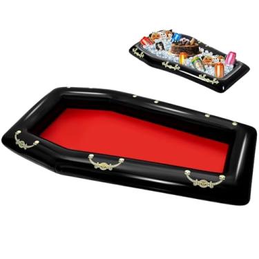 Imagem de Bar De Servir Insuflável | Cooler De Bebidas Inflável,Tabuleiro Flutuante Suprimentos para Festas Churrasco Piquenique Reuniões Familiares Praia