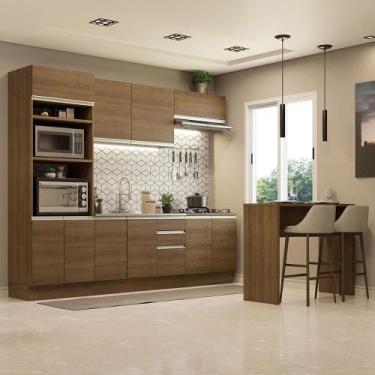 Imagem de Cozinha 315002 Com Armário, Balcão E Bancada RusticRustic - MADESA